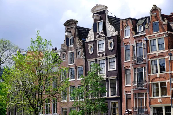 3 holländische Häuser — Stockfoto