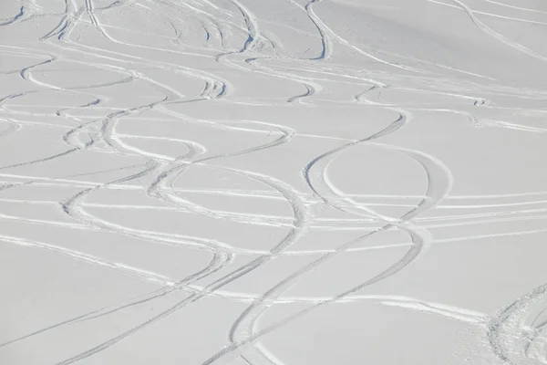 Ski tracks — Stock Photo, Image