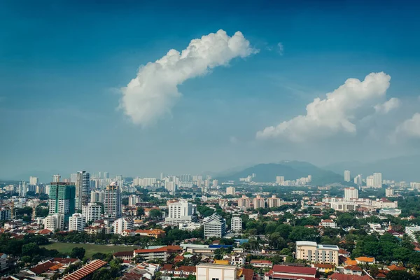 Kilátás Tetejéről Város Penang Malajzia — Stock Fotó