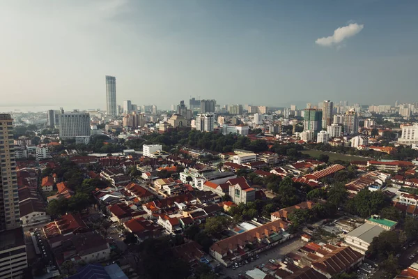 Vista Dall Alto Sulla Città Penang Malesia — Foto Stock