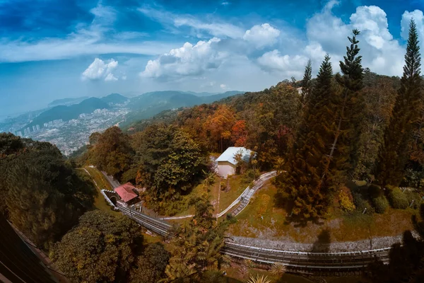 Jednosměrná Silnice Městě Penang Malajsie — Stock fotografie