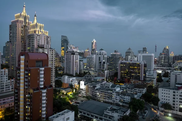 Ciudad Bangkok Por Noche Tailandia — Foto de Stock