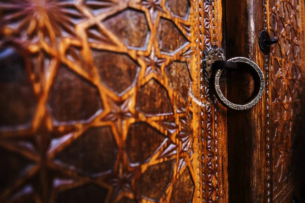 Deur Een Van Oezbekistaanse Moskeeën — Stockfoto