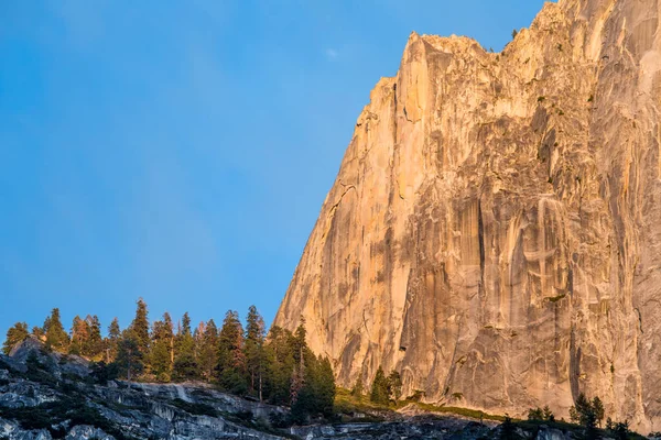 Klif Parku Narodowym Yosemite Wschodzie Słońca Usa — Zdjęcie stockowe