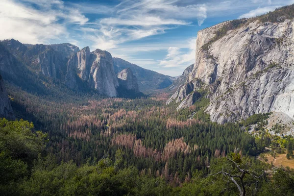 Vista Vale Parque Nacional Yosemite Eua — Fotografia de Stock