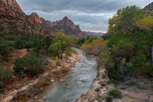 Küçük Nehir Zion Ulusal Parkı Abd — Stok fotoğraf