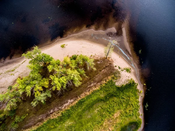 Foto Aérea Del Río Vyatka Rusia —  Fotos de Stock