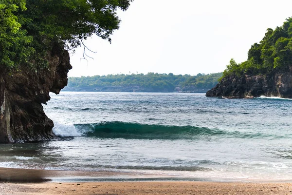 Plaża Laguna Nazwie Crystal Bay Wyspie Nusa Penida Bali Indonezja — Zdjęcie stockowe