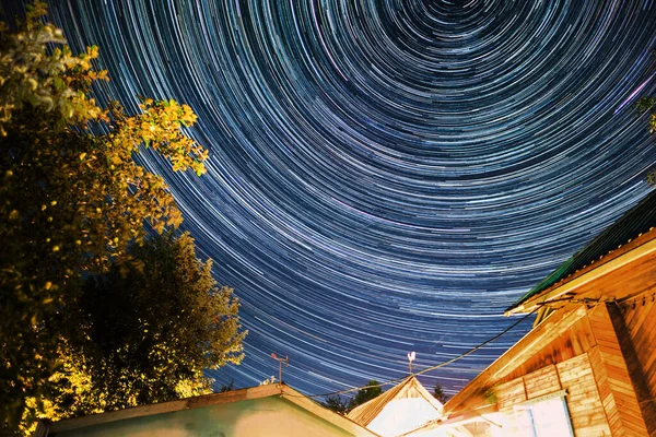 Звездное Небо Звездные Тропы — стоковое фото