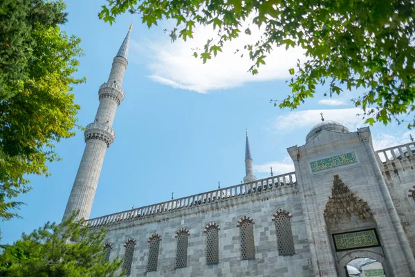 Parte Mezquita Sultán Ahmed Mezquita Azul Estambul Turquía — Foto de Stock