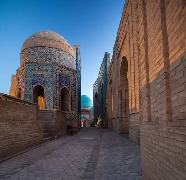 Antigua Construcción Shakh Zinda Uzbekistán —  Fotos de Stock