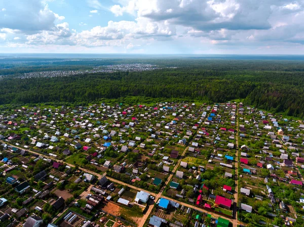 Luftaufnahme Der Ferienhäuser Russland — Stockfoto