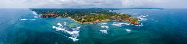 Flygfoto Över Sri Lankas Sydkust Område Nära Staden Weligama — Stockfoto