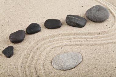 taş ve kum için meditasyon ve gevşeme için arka plan