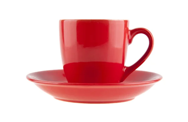 Tasse à café rouge — Photo