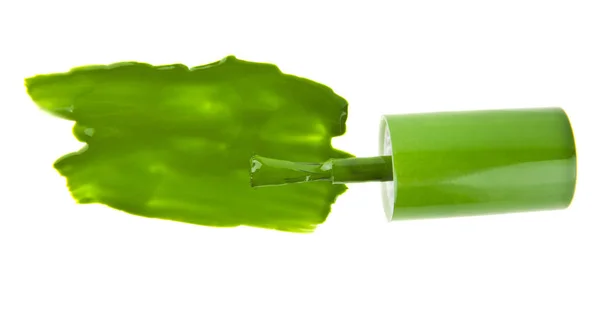 Grüner Nagellack — Stockfoto