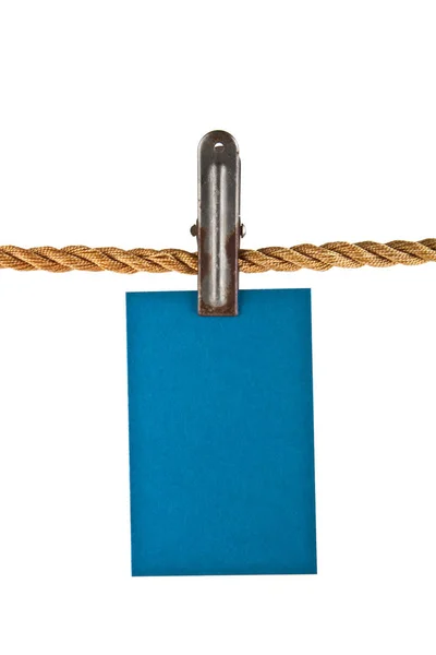 Modrý papír lano — Stock fotografie