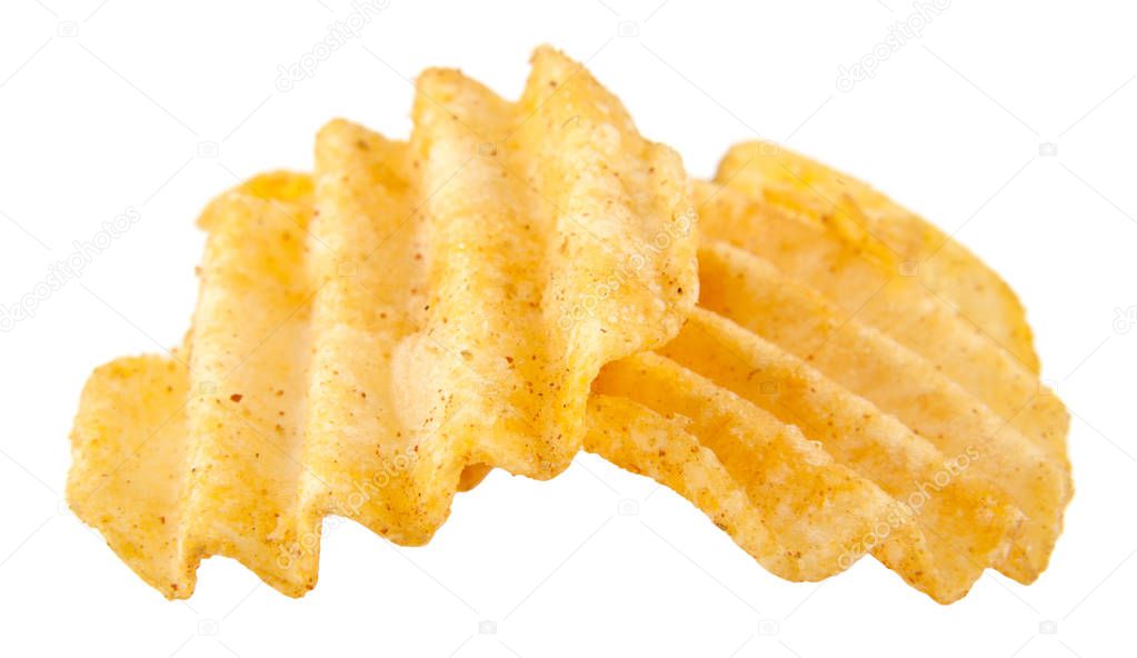 chips isolated on white background
