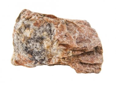 Beyaz arkaplanda izole taş