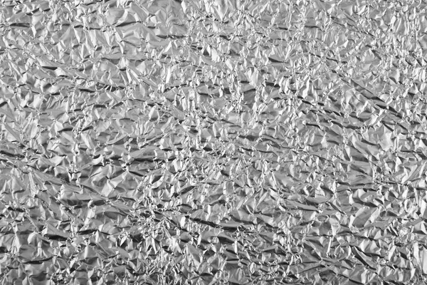 銀のしわのある金属の質感 — ストック写真