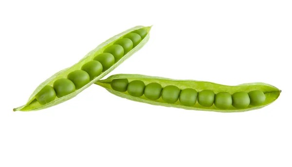 Guisantes aislados sobre fondo blanco — Foto de Stock