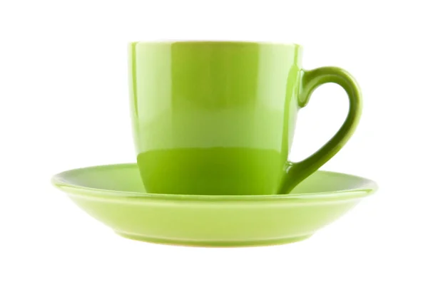 Green cup for coffee — Stock Photo, Image