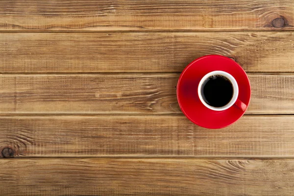 Rode cup met koffie — Stockfoto