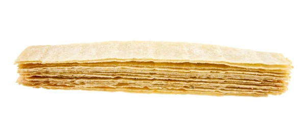 Chips sind isoliert auf weißem Hintergrund — Stockfoto