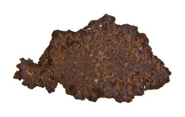 Beyaz arka plan üzerinde izole paslı demir