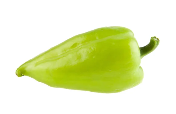 Зелений перець ізольований на білому тлі — стокове фото