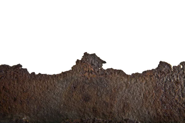 Ferro enferrujado isolado no fundo branco — Fotografia de Stock