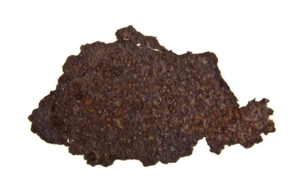 흰색 배경에 고립 된 녹슨 철 — 스톡 사진