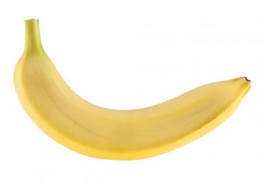 Beyaz arka planlı portre üzerinde izole muz