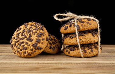 çikolata ile ev yapımı kurabiye