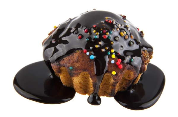 Kuchen in einer Schokolade — Stockfoto