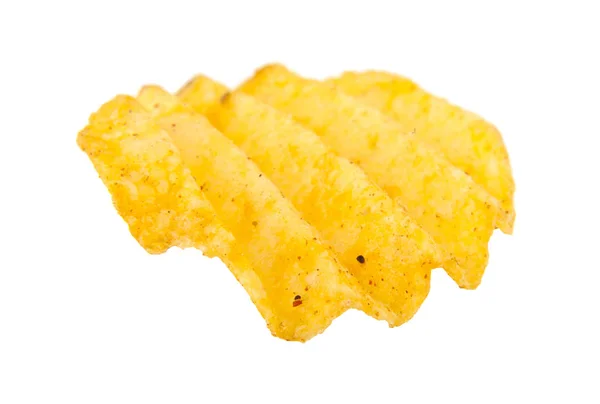 Fehér alapon izolált chipek — Stock Fotó