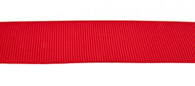 kırmızı kurdele beyaz arkaplanda izole edildi 