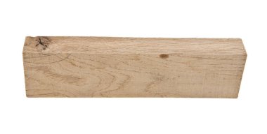 Tahta beyaz arkaplanda izole edildi 