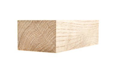 Tahta beyaz arkaplanda izole edildi 