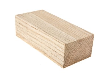 Tahta beyaz arkaplanda izole edildi 