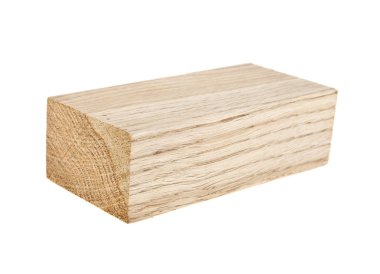 Tahta beyaz arkaplanda izole edildi 