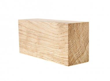 Tahta beyaz arkaplanda izole edildi 