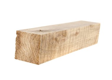 Tahta beyaz arkaplanda izole edildi 