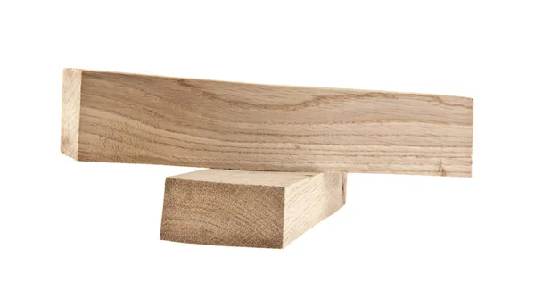 Dřevěná deska izolované na bílém pozadí — Stock fotografie