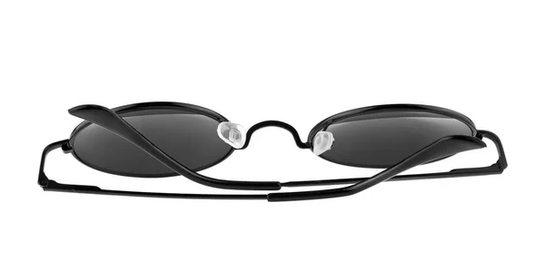 Óculos escuros pretos isolados no fundo branco — Fotografia de Stock