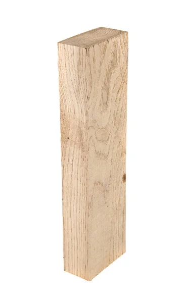 Drewniana deska izolowana na białym tle — Zdjęcie stockowe