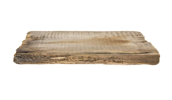 Bordo di legno isolato su sfondo bianco — Foto Stock