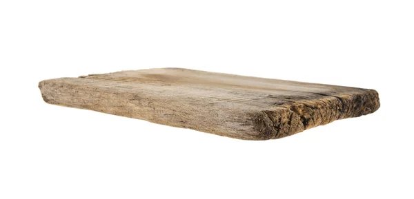 Drewniana deska izolowana na białym tle — Zdjęcie stockowe