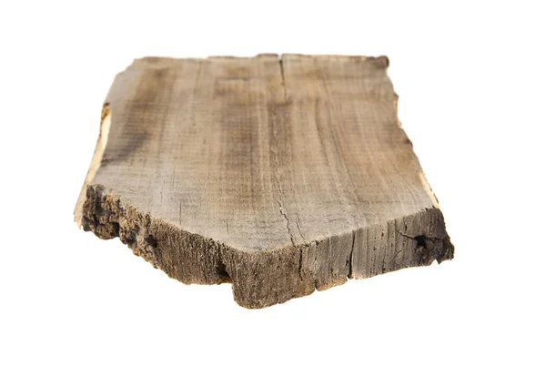 白い背景に隔離された木の板 — ストック写真