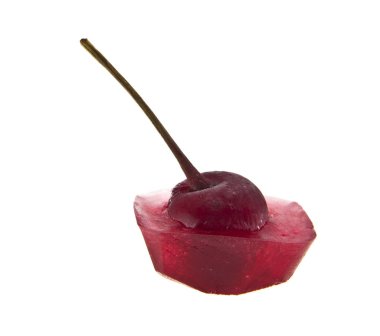 Kırmızı Kiraz buzun içinde olduğunu